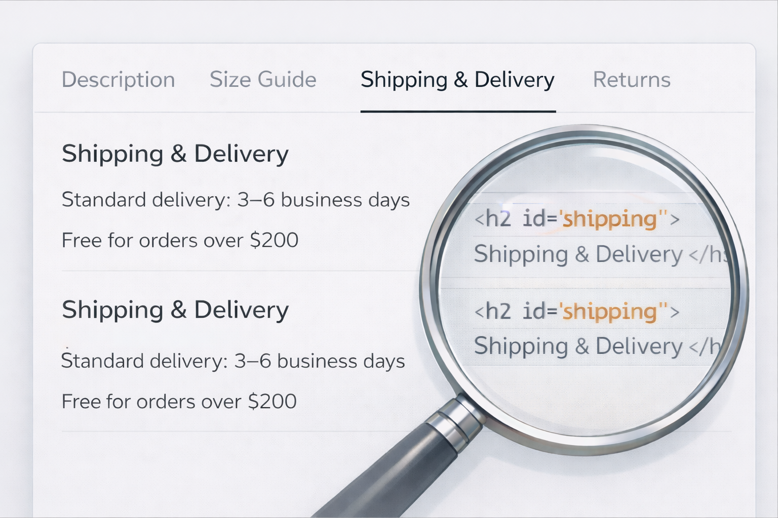Duplicate anchor links on the page